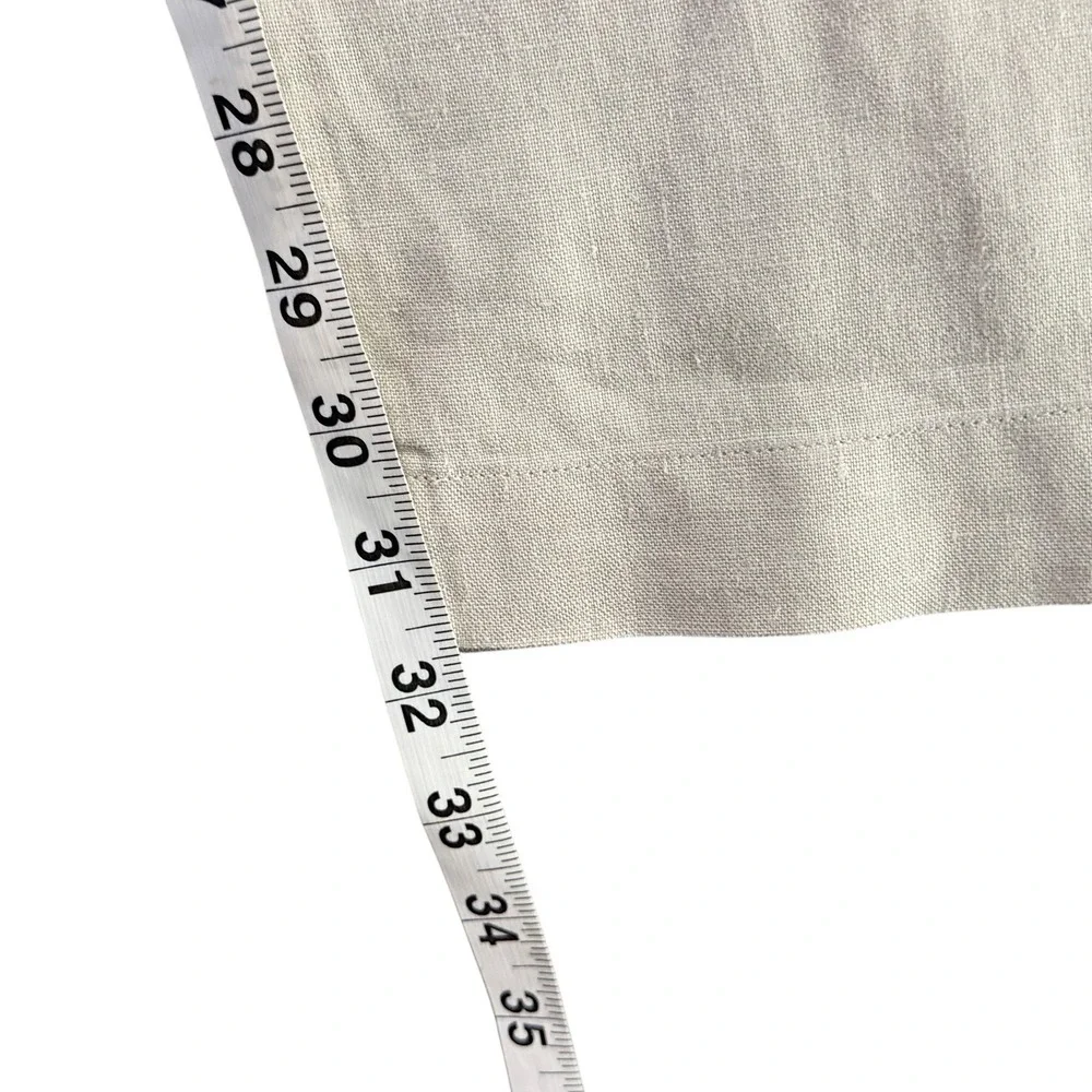 Banana Republic Linen Pants Mens 35/32 Beige Straight Leg Coastal Smart Casual